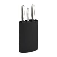 relaxdays Messerblock oval fr 19 cm Klingenlnge