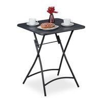 relaxdays Klappbarer Balkontisch anthrazit