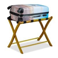 relaxdays Kofferständer klappbar zweifarbig relaxdays Kofferständer klappbar zweifarbig