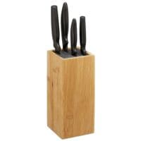 relaxdays Messerblock aus Bambus