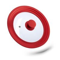 relaxdays Topfdeckel 20–24 cm mit Silikonrand