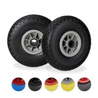 relaxdays 2er-Set Sackkarrenrad mit Kunststofffelge