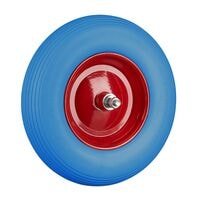 relaxdays 2er-Set Schubkarrenrad Vollgummi mit Achse