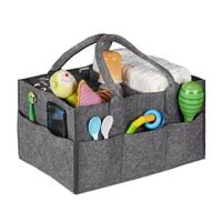 relaxdays Baby Windel Caddy Filz