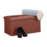 relaxdays Sitzbank aus Kunstleder