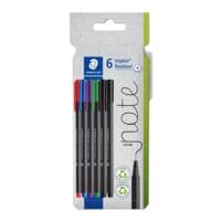 6x STAEDTLER Fineliner triplus® 334 farbig sortiert 5 Farben 0,3mm