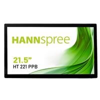 Hannspree HT221PPB LED Monitor, 54,61 cm (21,5''), 16:9, Full HD, HDMI, DisplayPort, VGA/D-Sub, USB, Kopfhrer-/Mikrofonkombinationsbuchse