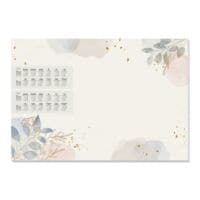 Sigel Papier-Schreibunterlage Pastel Garden 30 Blatt mit Kalendarium fr 2026 / 27