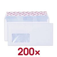 Briefumschlge ELCO Office, DIN lang+ 80 g/m mit Fenster, haftklebend - 200 Stck