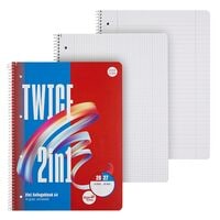 5x Collegeblcke Ursus Competence A4 kariert und liniert, 80 Blatt