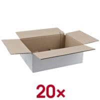 Nestler Wellpapp-Faltkartons 22,5/31,5/11,7 cm 20 Stck