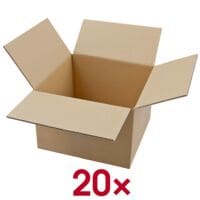 Nestler Wellpapp-Faltkartons 23,5/23,5/16,7 cm 20 Stck