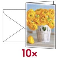 SIGEL Ranunculus, A6, mit Umschlag, 10 Stck