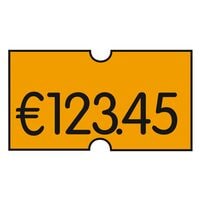 Printer Labels AS Preisetiketten 45 Rollen � 1200 Etiketten leuchtorange 21,6 x 12,0 mm