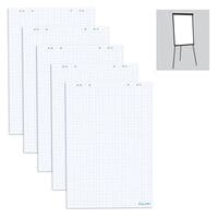 Herlitz Flipchart-Papier kariert 100 Blatt gesamt 5 Blcke