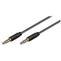 goobay Audio-Kabel 3,5 mm schwarz 3.0 m