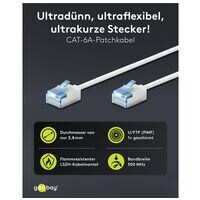 goobay Netzwerkkabel RJ-45 Cat.6a 5.0 m wei