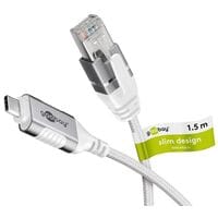 goobay Adapterkabel USB-C 3.1/RJ45 wei� 1.5 m