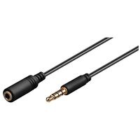 goobay Audio-Kabel 3,5 mm schwarz 3.0 m