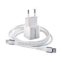 Intenso GaN-Ladeadapter W30C + C315L Lightning-Kabel USB C, Steckdose