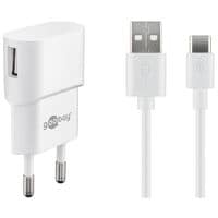 goobay Ladekabel mit Adapter USB A 1.0 m