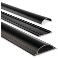 Hama Kabelkanal halbrund PVC 1 m schwarz