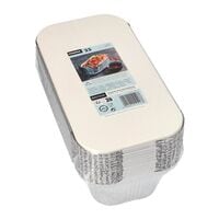 STARPAK Aluschalen mit Deckel 1.5 L eckig 25 Stck