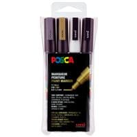 uni-ball 4er-Pack Acrylstifte »POSCA PC-3M Metallic« 0,9 - 1,3 mm