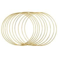 Rayher 10-tlg. Metallringe-Set beschichtet 20 cm