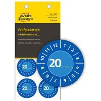 Avery Zweckform Prfplaketten 7903 blau 30,0 x 30,0 mm 80 Stck