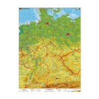 STIEFEL Eurocart Landkarte Deutschland physisch 67 x 91 cm