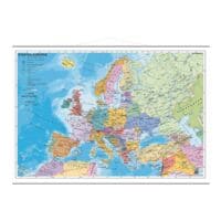 STIEFEL eurocart Landkarte Staaten Europas politisch 95 x 66 cm mit Metallbeleistung