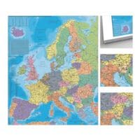 STIEFEL eurocart Landkarte Organisationskarte Europa zum Pinnen 80 x 105 cm
