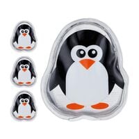relaxdays 4er-Pack Khlpads Pinguin