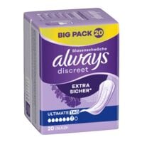 Always Inkontinenzeinlagen Discreet + Ultimate Tag 20 Stck