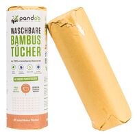 pandoo Kchenrolle waschbar Bambustcher 20 Blatt