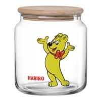 Ritzenhoff & Breker Vorratsglas mit Holzdeckel HARIBO Hands Up 1,1 L