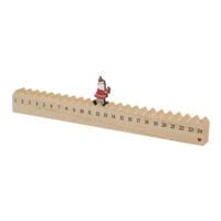 Holz-Kalender WALKING SANTA
