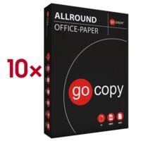 10x Multifunktionspapier A4 GOPAPER GO COPY ALLROUND - 5000 Blatt gesamt, 75g/qm