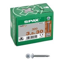 SPAX Rckwandschrauben T20 Flachkopf WIROX 3,5 x 30 mm 300 Stck 3,5 mm