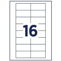 Avery Zweckform Namens-Etiketten klebstofffrei wei 74,0 x 34,0 mm 160 Stck