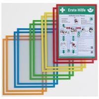 Franken Magnetrahmen ECO Pro A4 farbsortiert 10 St�ck