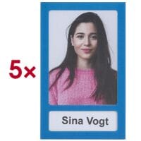 Franken Magnetrahmen Fototaschen Sonderformat blau 5 St�ck