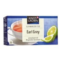 Kings Crown Schwarzer Tee Earl Grey Tassenportion, 20 Stck