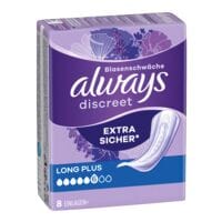Always Inkontinenzeinlagen Discreet + Long Plus 8 Stck