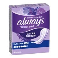 Always Inkontinenzeinlagen Discreet + Ultimate Tag 8 Stck