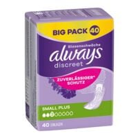 Always Inkontinenzeinlagen Discreet Small Plus 40 Stck