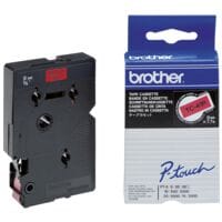 Brother TC Beschriftungsband TC-491 9 mm x 7,7 m schwarz auf rot