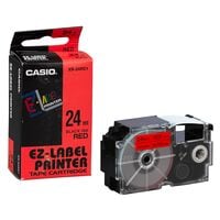 CASIO XR-Beschriftungsband XR-24RD 24 mm x 8 m schwarz auf rot