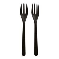 Papstar Gabeln (Mehrweg) 18,5 cm schwarz 50 Stck